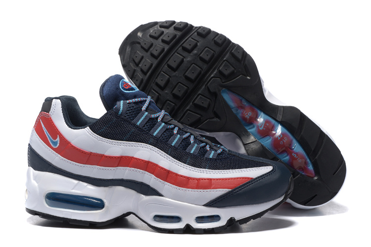 air max 95 blanche bleu rouge
