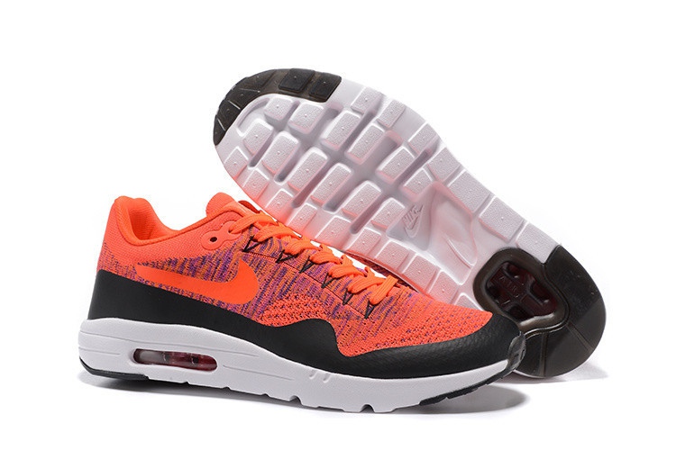 air max 1 orange and black