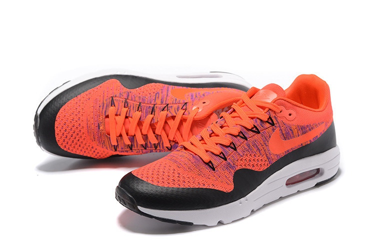 air max 1 orange and black