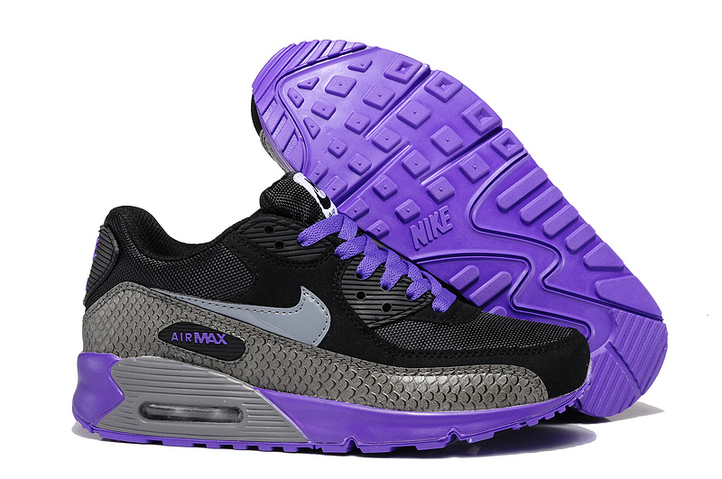 air max noir et violet femme