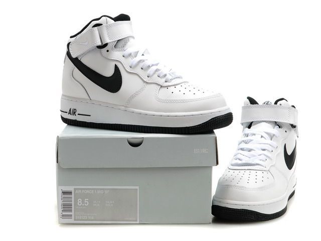air force 1 mid noir blanc air force 1 mid noir blanc