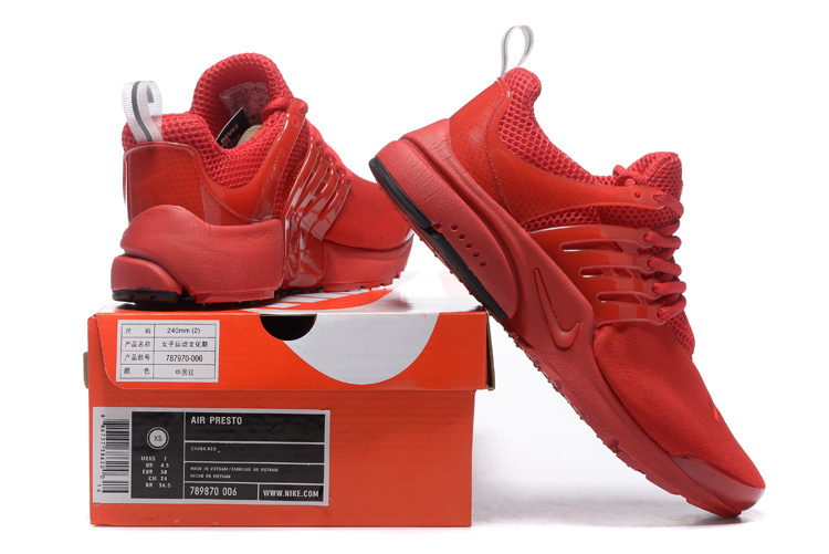 nike air presto femme rouge