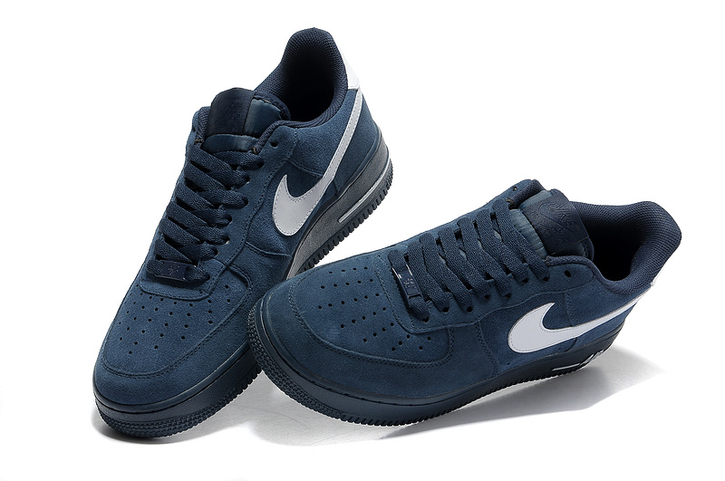 nike air force one low bleu