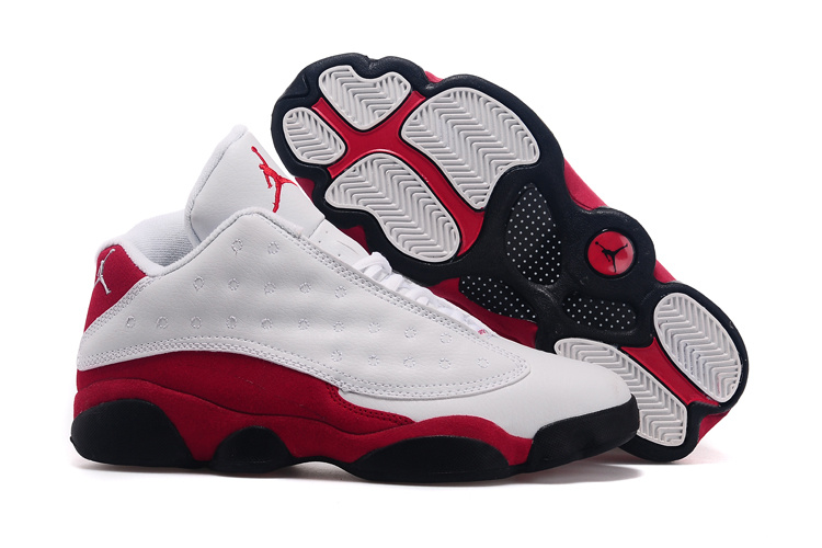 jordan 13 blanche et rouge